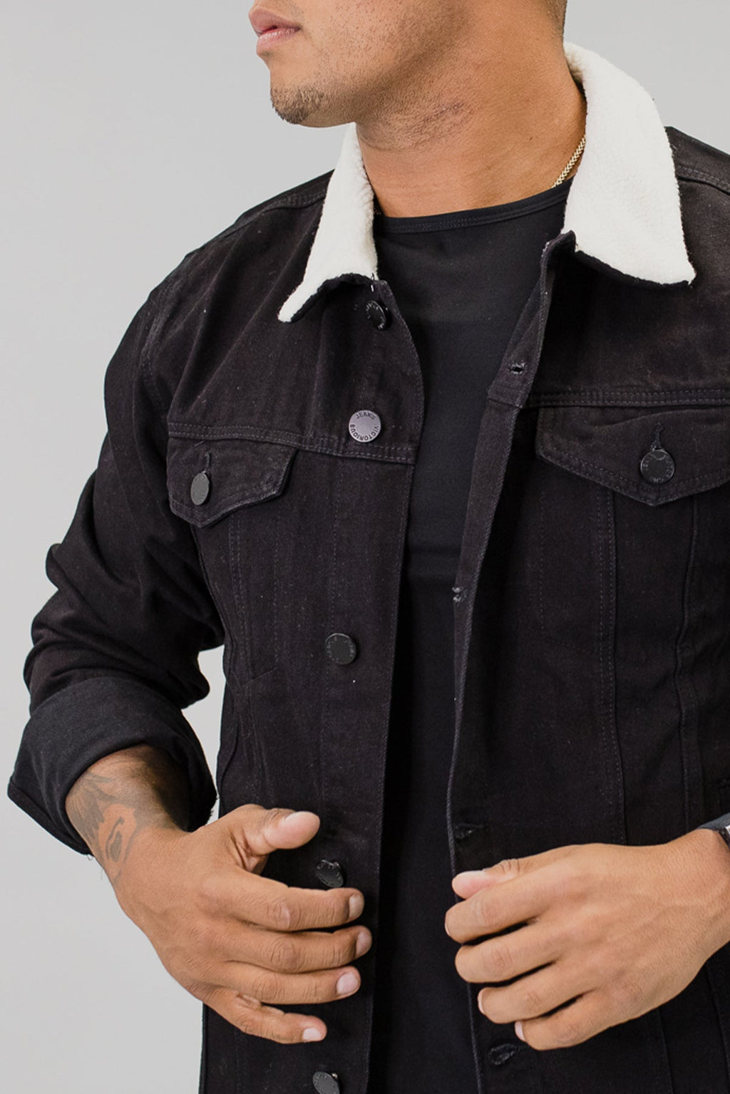 Carter Denim Sherpa Collar Jacket