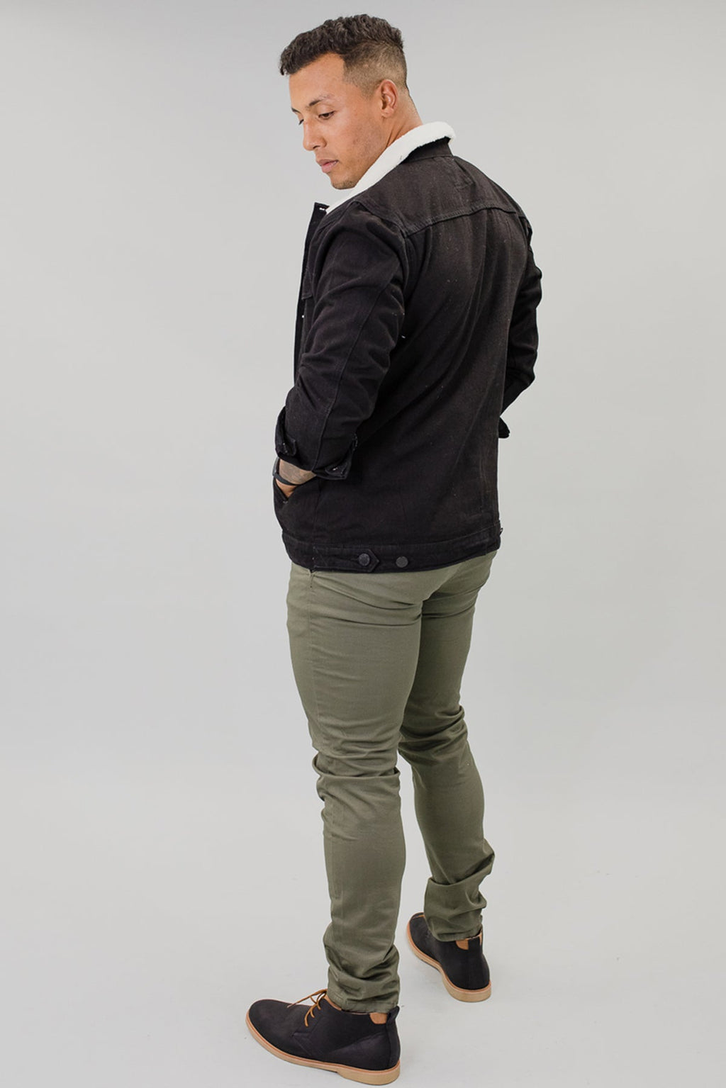 Carter Denim Sherpa Collar Jacket