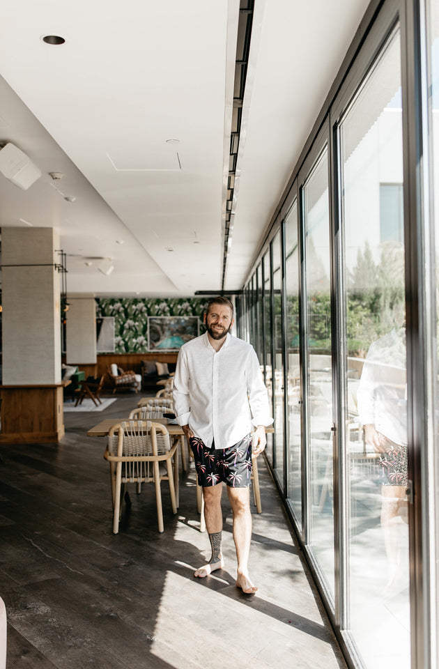 Mens Wild Palms Swim Shorts