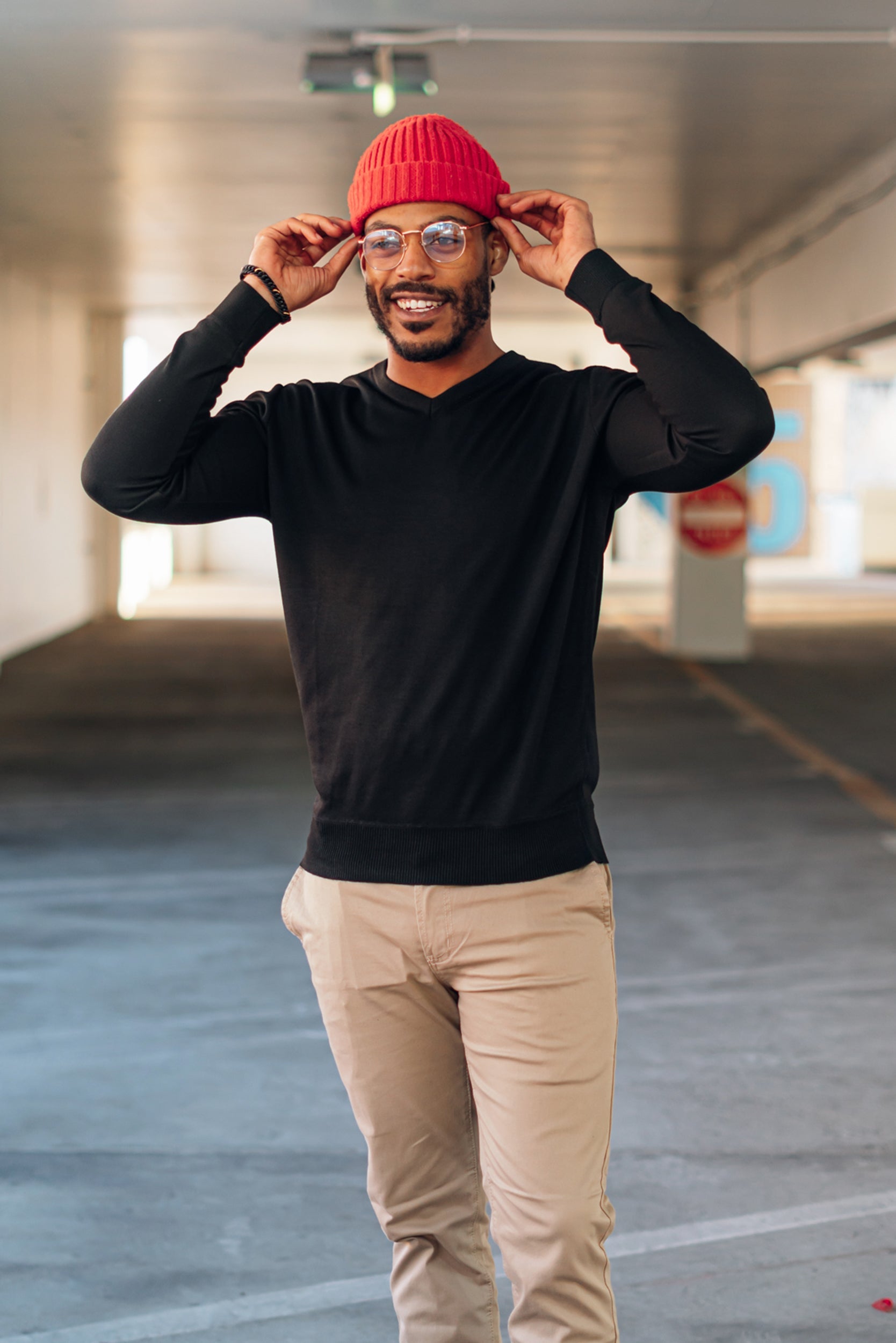 Soft Touch Chadwick V Neck Dress Sweater