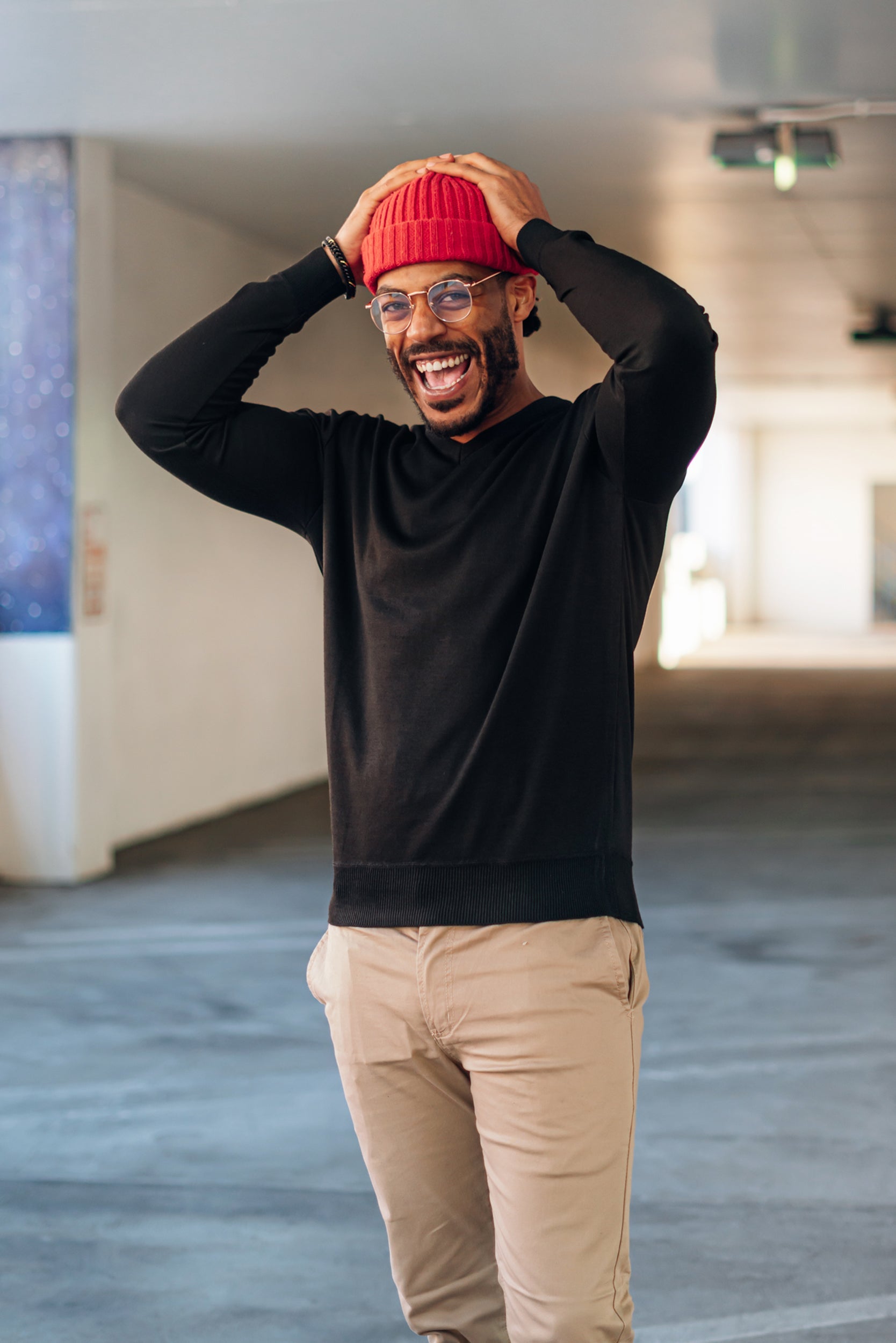 Soft Touch Chadwick V Neck Dress Sweater