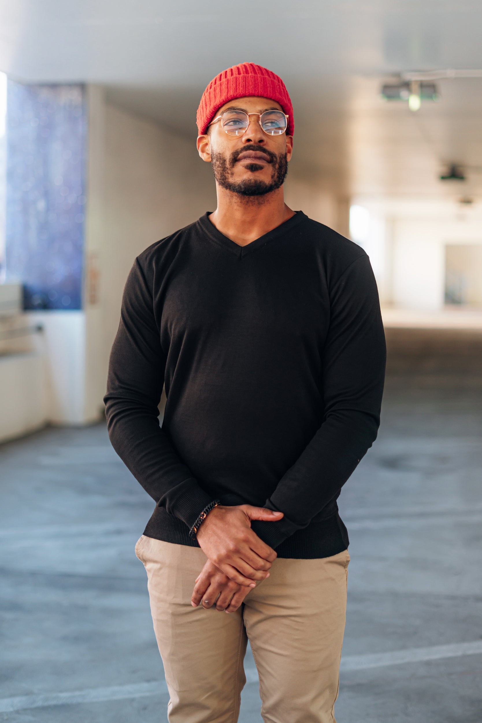 Soft Touch Chadwick V Neck Dress Sweater