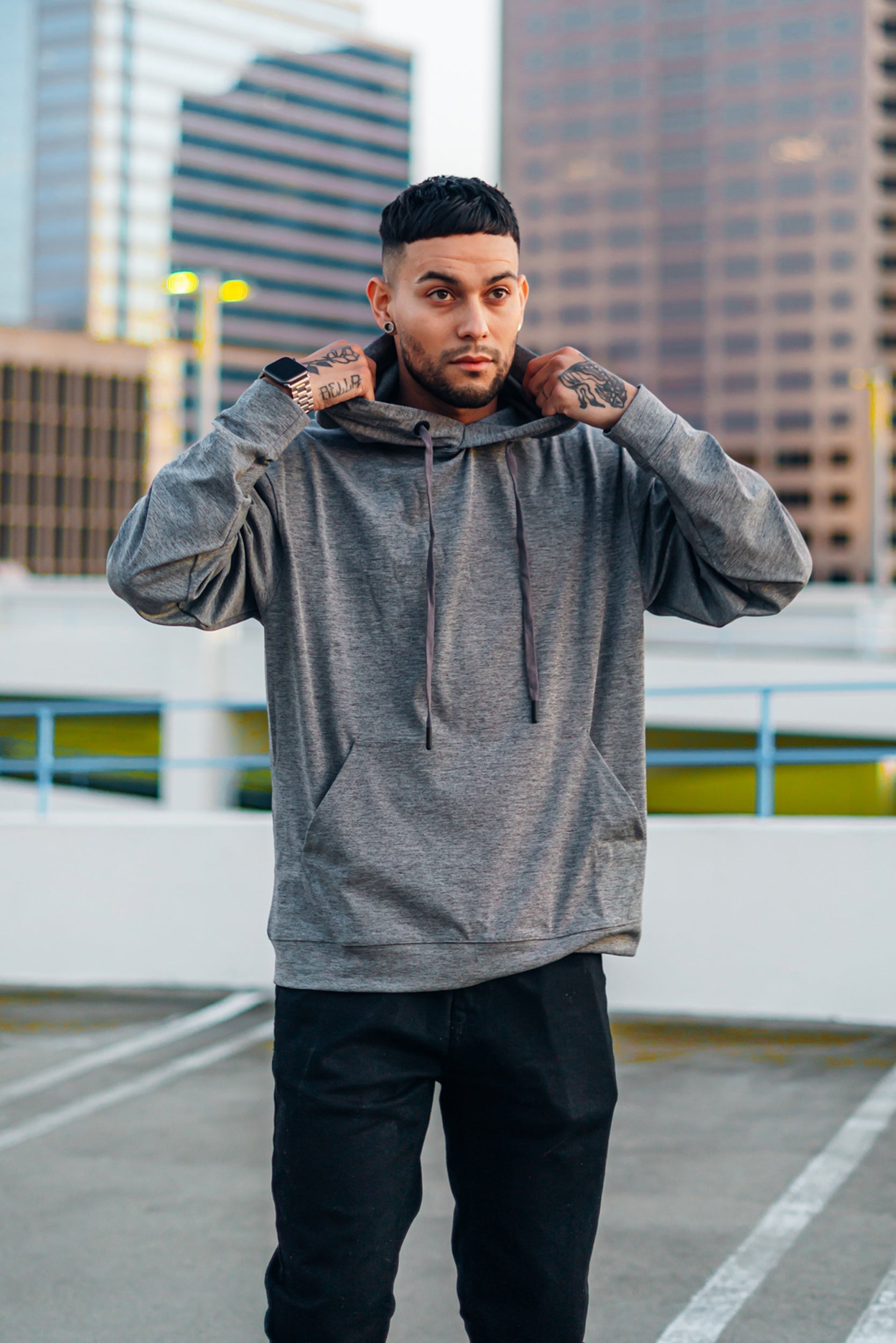 Pullover Hoodie Long Sleeve with Kangaroo Pocket
