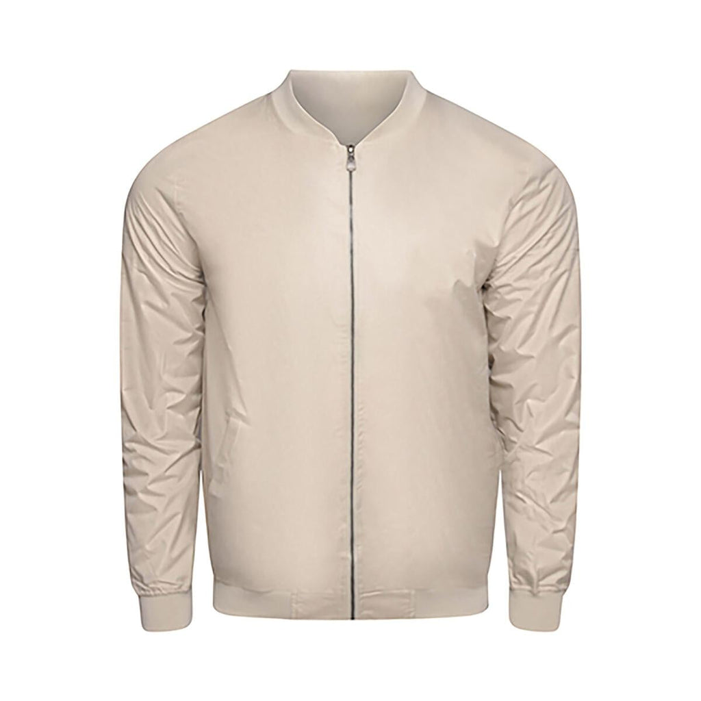 Relaxed Fit Lightweight Bomber Jacket In Stone