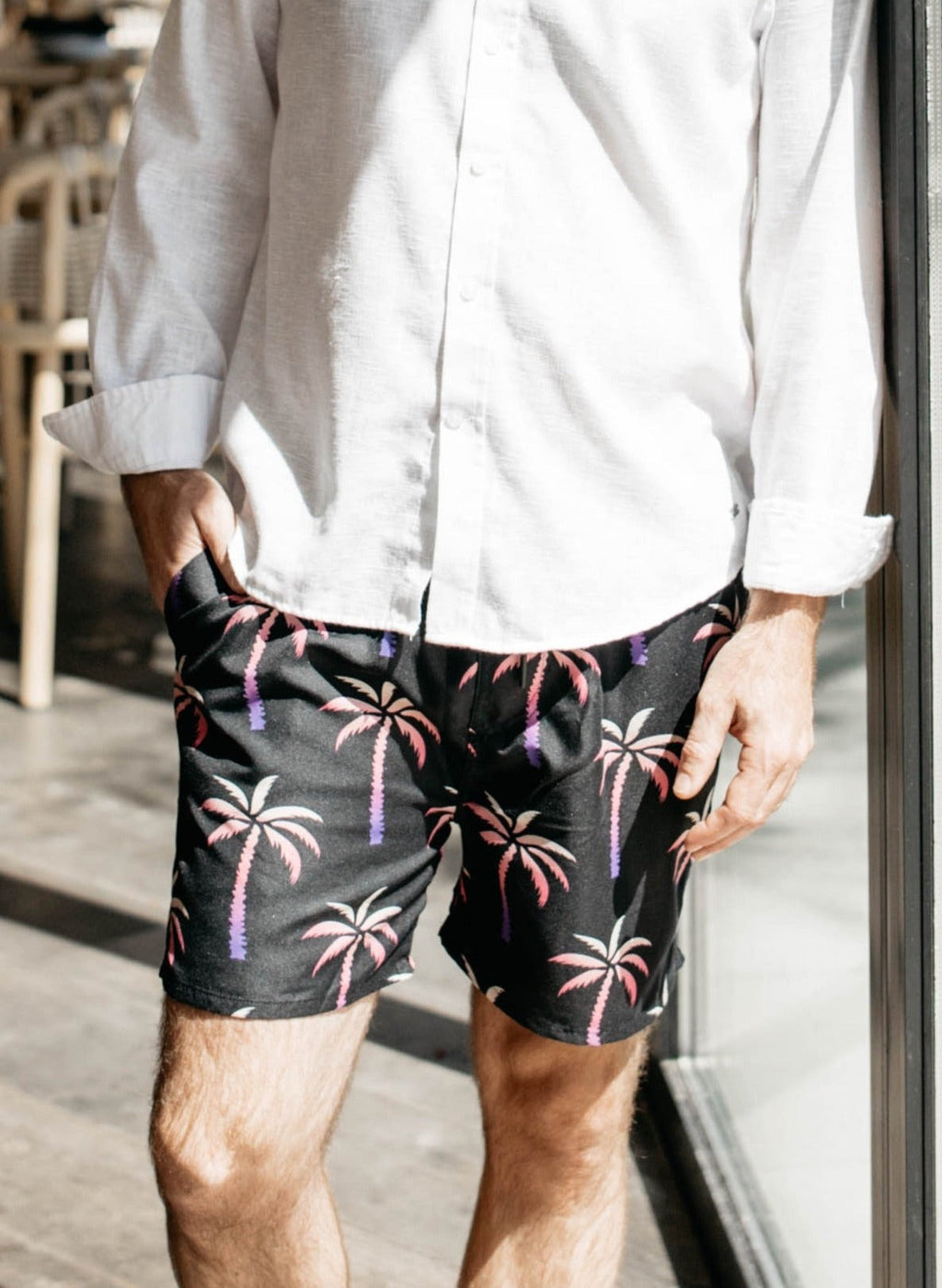 Mens Wild Palms Swim Shorts